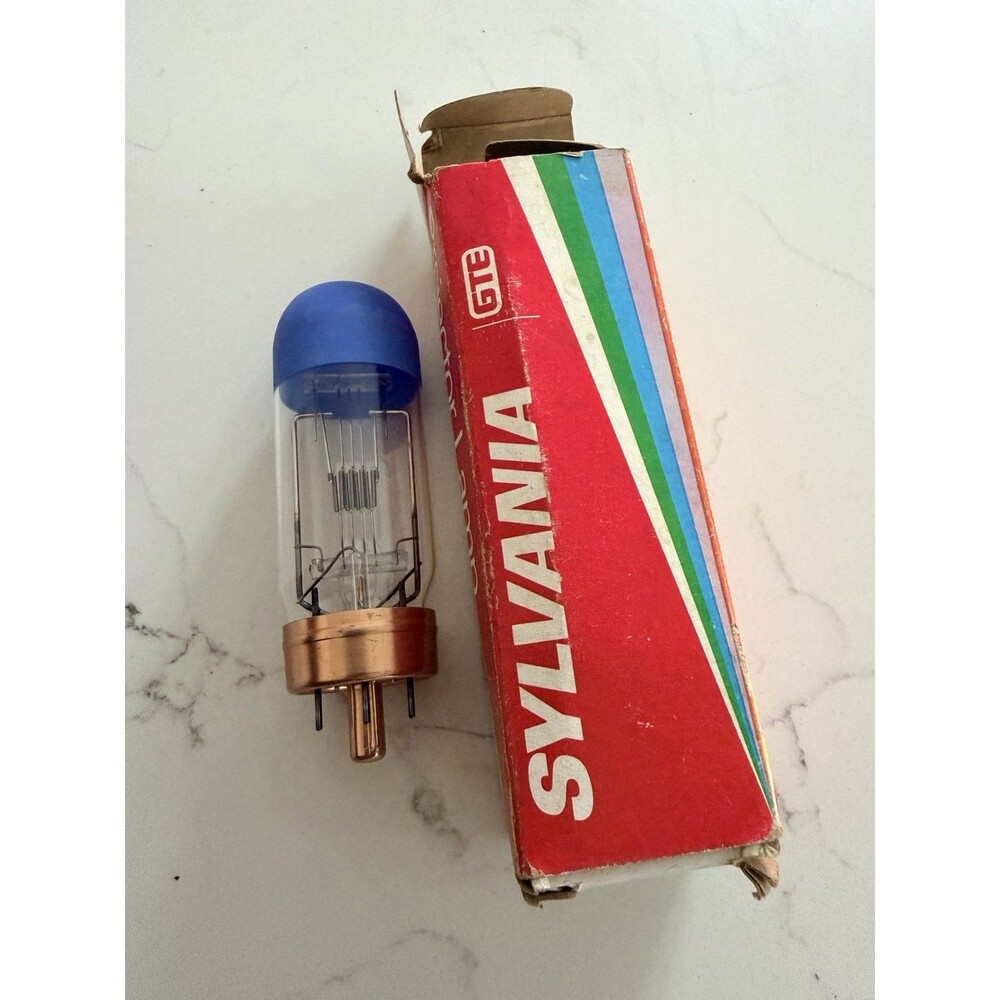 Vintage Sylvania GTE Projector Lamp NOS NIB Bulb CAR 150w 120v Blue Dot USA